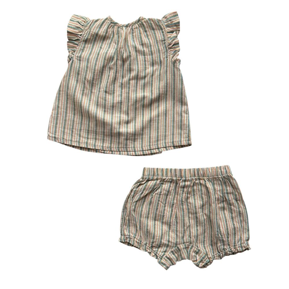 Tea Collection Greece Sparkle Stripe Wrap Set Size 4T - Picture 4 of 5